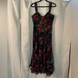 Hutch Black Floral Maxi Dress